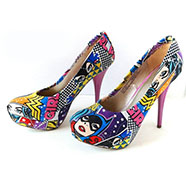 Tacones - Custom Book Girl Power -Wonder Woman- Batgirl - Supergirl Comic - cosplay - Superhero -DC Comic